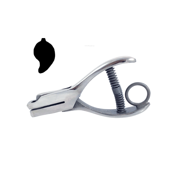 Chili Pepper - 1/4" - Custom Loyalty Card Hole Punch Without Paper Reservoir With Ring Without Chain