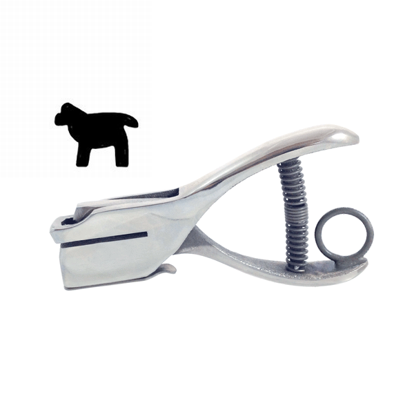 Dog - Custom Loyalty Card Hole Punch With Paper Reservoir With Ring Without Chain