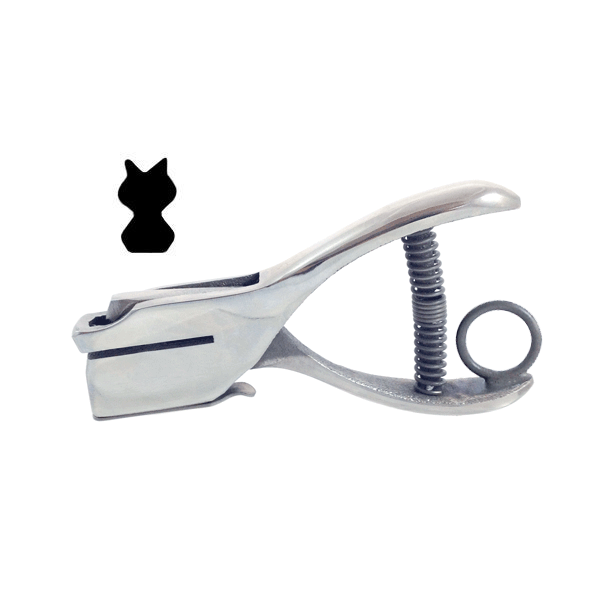 Cat - Custom Loyalty Card Hole Punch With Paper Reservoir With Ring Without Chain