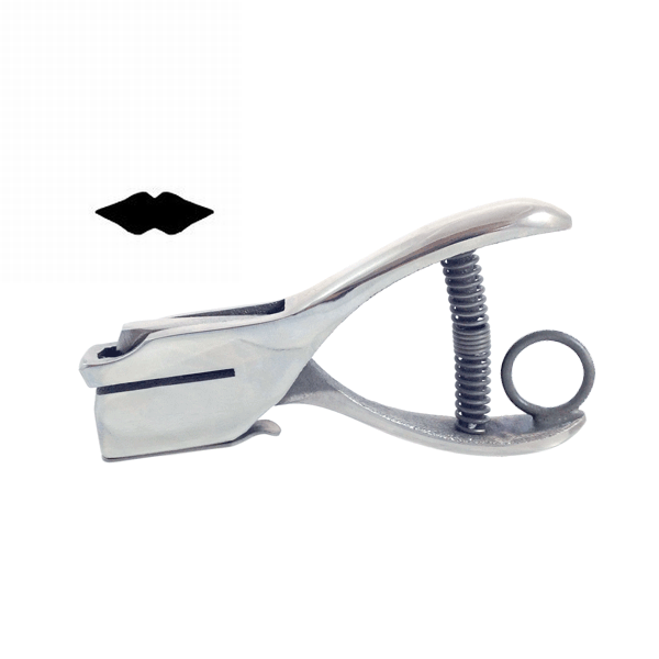 Lips - Custom Loyalty Card Hole Punch With Paper Reservoir With Ring Without Chain