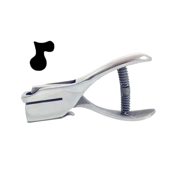 Music Note - Custom Loyalty Card Hole Punch With Paper Reservoir Without Ring Without Chain