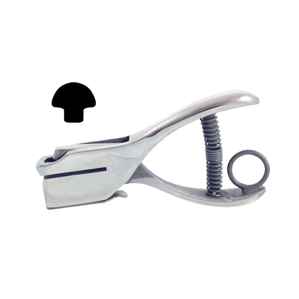 Mushroom - Custom Loyalty Card Hole Punch With Paper Reservoir With Ring Without Chain